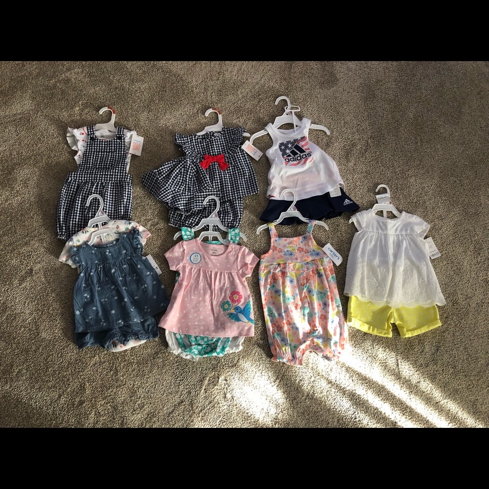 Carter’s 9month girl lot, 7 outfits NWT